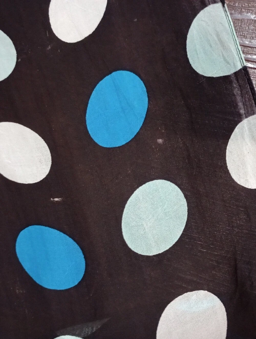 Large Polka Dot Print Scarf